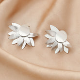 Personalized Frosted Flower Earrings